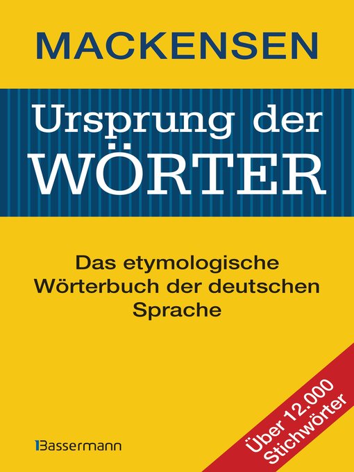 Upplýsingar um Ursprung der Wörter eftir Lutz Mackensen - Biðlisti